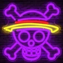 Neonvue Anime One Piece Skull Head Neon Light LED Neon Sign