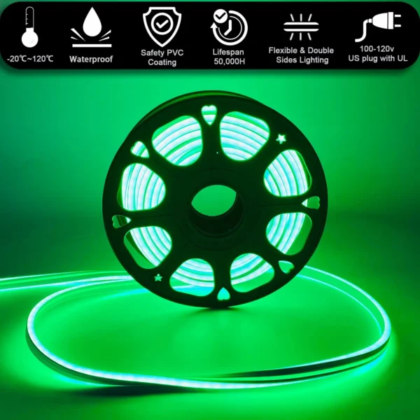 Neonvue Green LED Neon Tube Light Neon Rope-2
